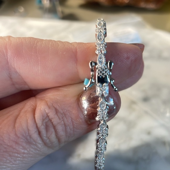 Moissanite 925 sterling silver 7 inch bracelet - Picture 9 of 10